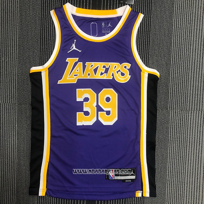 Camiseta Los Angeles Lakers Dwight Howard #39 Statement 2021-22 Violeta